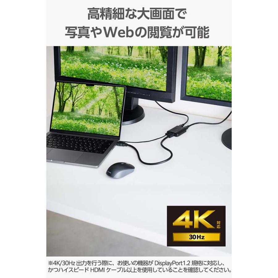 ELECOM（エレコム） HDMI分配器 入力1/出力2 4K30Hz対応 1入力(HDMI)+2