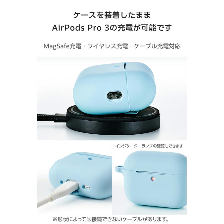 AirPods Pro 本体 + ワイヤレス充電ケース　本体カバー付「ブルー」 全15色】 AirPods Pro カバー シリコンケース エアーポッズ プロ
