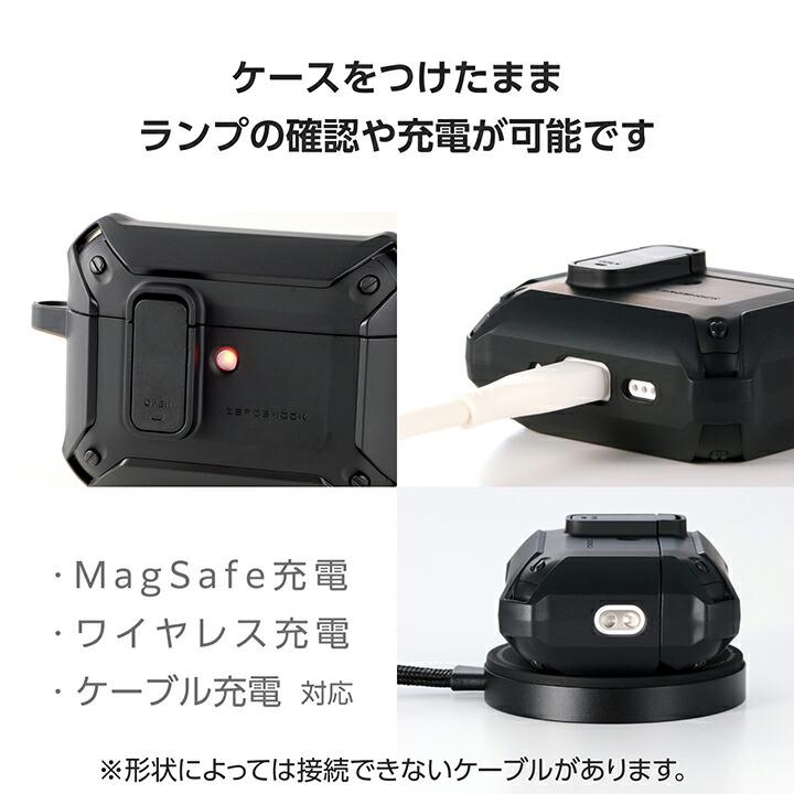 ELECOM（エレコム） AirPods Pro 3 用 ZEROSHOCK Lock ハイブリッド