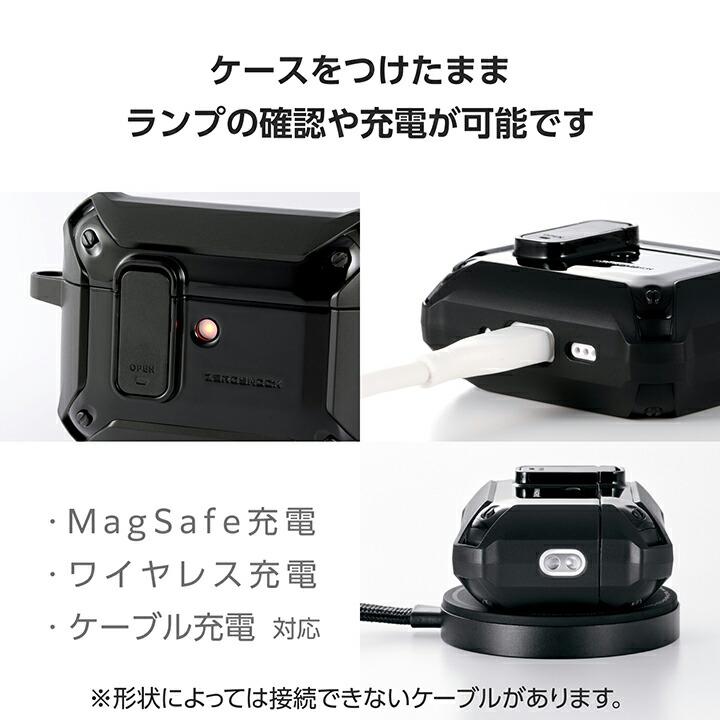 ELECOM（エレコム） AirPods Pro 3 用 ZEROSHOCK Lock ハイブリッド