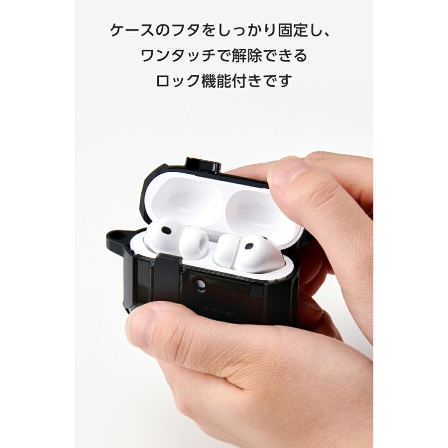 ELECOM（エレコム） AirPods Pro 3 用 AirPods Pro 3 ZEROSHOCK Lock