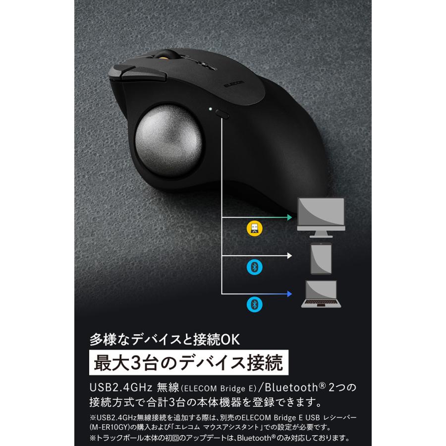 ELECOM（エレコム） トラックボール マウス IST PLUS 親指操作 無線
