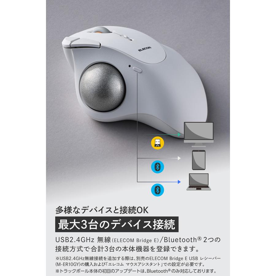 ELECOM IST PLUS Bluetooth 無線2.4GHz ELECOM（エレコム） トラックボール マウス IST PLUS 親指操作 無線