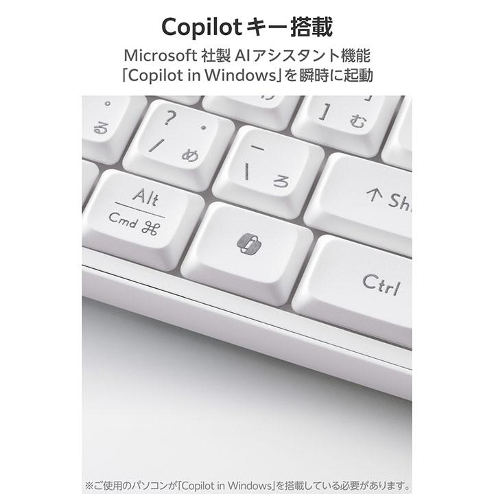 ELECOM（エレコム） 無線 2.4GHz 静音 フル キーボード ワイヤレス