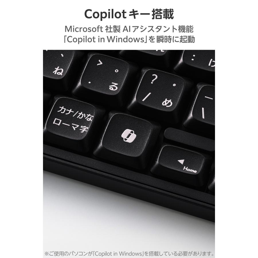 ELECOM（エレコム） 無線 2.4GHz 静音 ミニ キーボード ワイヤレス