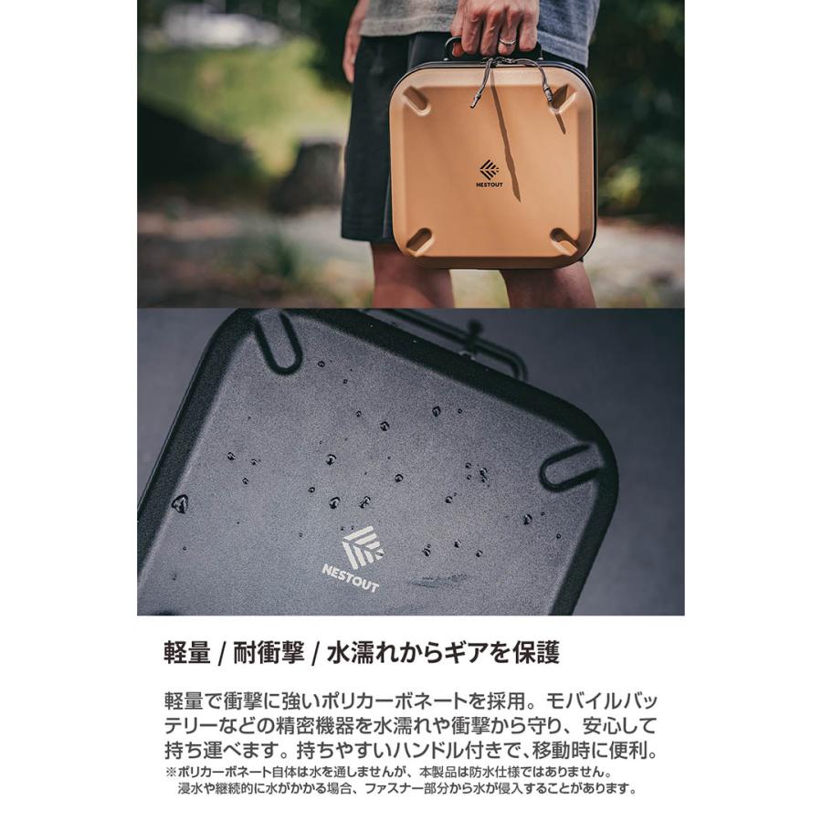 ELECOM（エレコム） NESTOUT ギアケース Mサイズ 耐衝撃クッション
