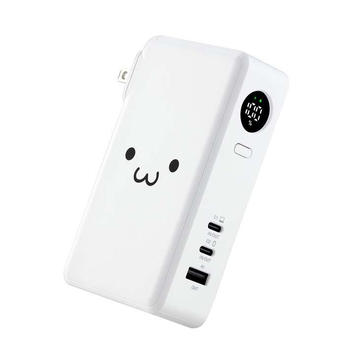 ELECOM（エレコム） モバイルバッテリー AC充電器一体 10000mAh 67W C