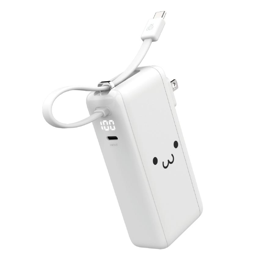 ELECOM（エレコム） モバイルバッテリー AC充電器 USB Type-C ケーブル