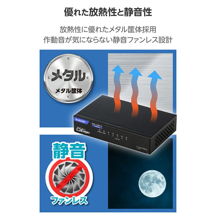 ELECOM（エレコム） Giga対応 スイッチングハブ 2.5Gマルチギガ対応 5