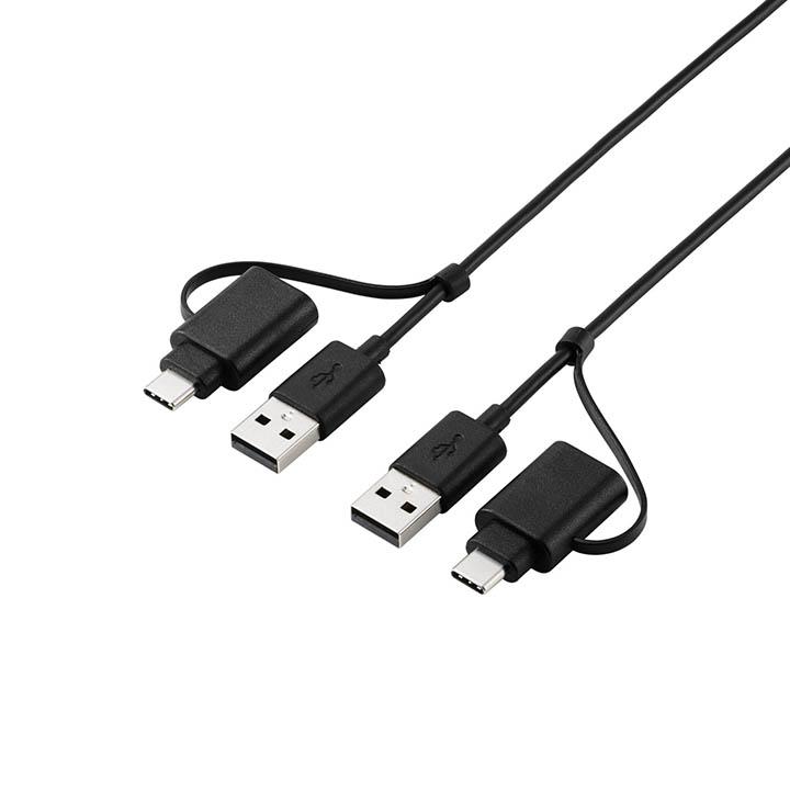 ELECOM（エレコム） USB Type-C 変換アダプター付き リンクケーブル