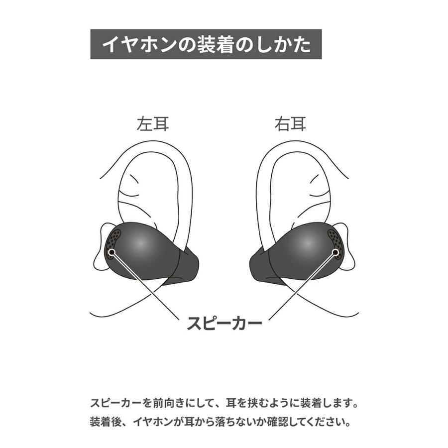 ELECOM（エレコム） Bluetoothイヤホン オープンイヤー型 イヤーカフ