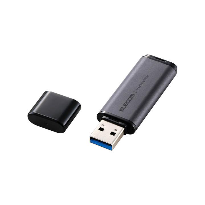 ELECOM（エレコム） 外付け SSD キャップ式 ポータブル SSD 500GB USB3