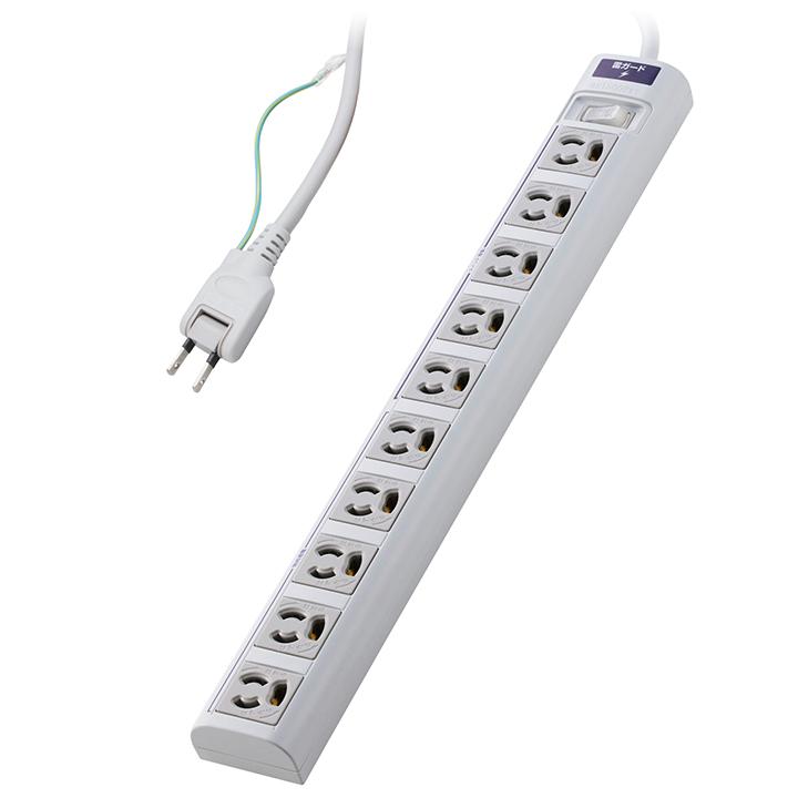 ELECOM（エレコム） 電源タップ OAタップ 3ピン 抜け止め RoHs準拠 10