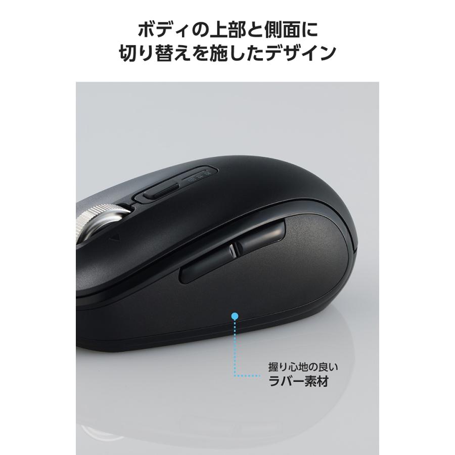 ELECOM（エレコム） OSMOD8 無線 Bluetooth マウス チルト付 8ボタン M