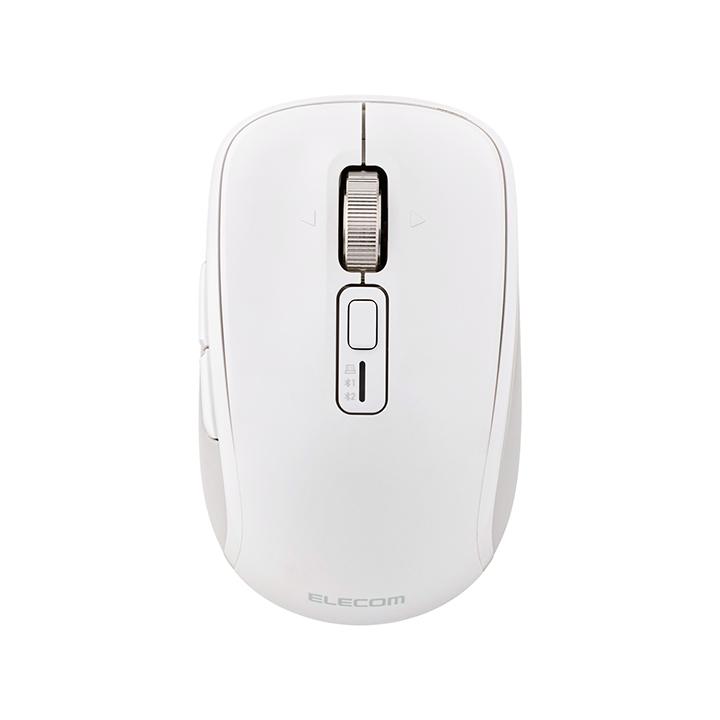 エレコム OSMOD8 無線 Bluetooth マウス チルト付 8ボタン Mサイズ マルチペアリング ワイヤレス 乾電池式 ホワイト  ELECOM M-MY50MBSWH | ELECOM