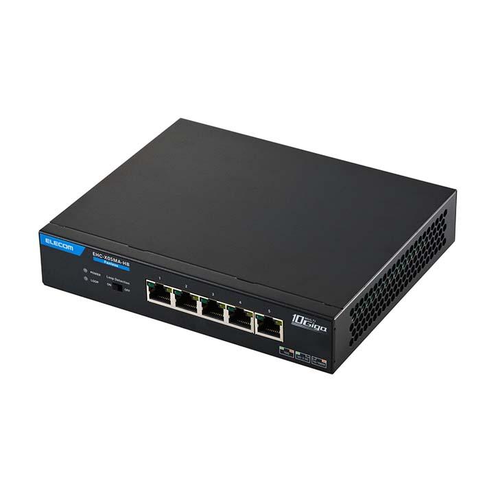 ELECOM（エレコム） 10G対応 5ポート スイッチングハブ 金属筐体 外付