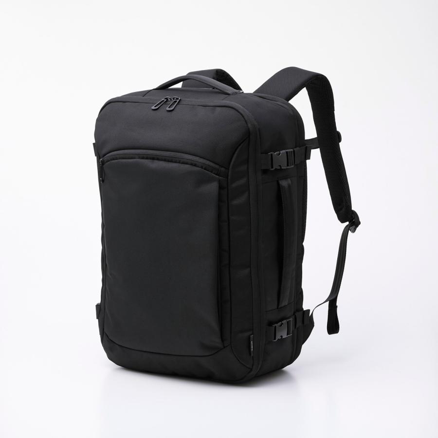 〇Of66 未使用真空圧縮 バックパック トラベルバッグ ブラック ELECOM（エレコム） トラベルバックパック 真空圧縮 拡張 マチ拡張