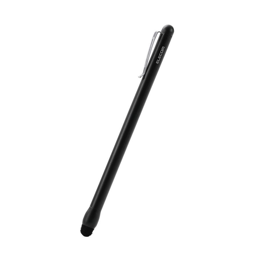 エレコム スマホ・タブレット用 スリム タッチペン 高感度 ディスクタイプ ブラック  ELECOM P-TPSLIMBSDBK | ELECOM | 01
