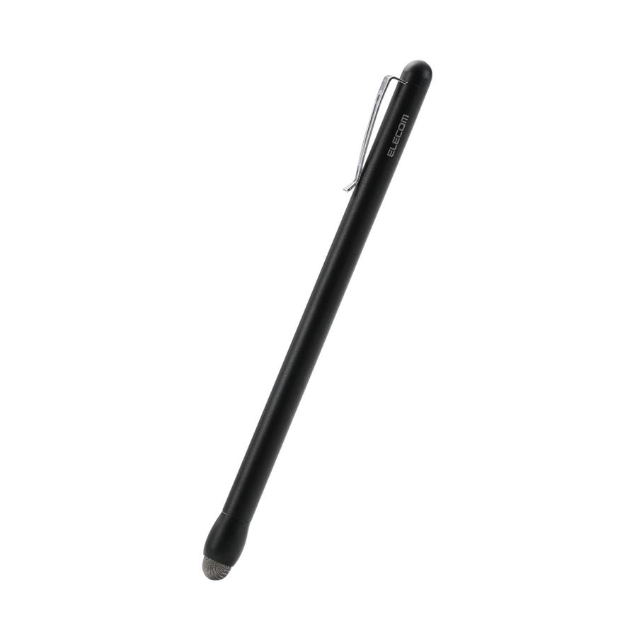 エレコム スマホ・タブレット用 スリム タッチペン 高感度 導電繊維タイプ ブラック  ELECOM P-TPSLIMBSSBK | ELECOM | 01