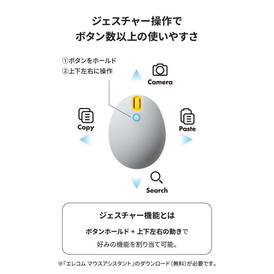 ELECOM（エレコム） EGG MOUSE Bluetooth 静音 4ボタン 乾電池式