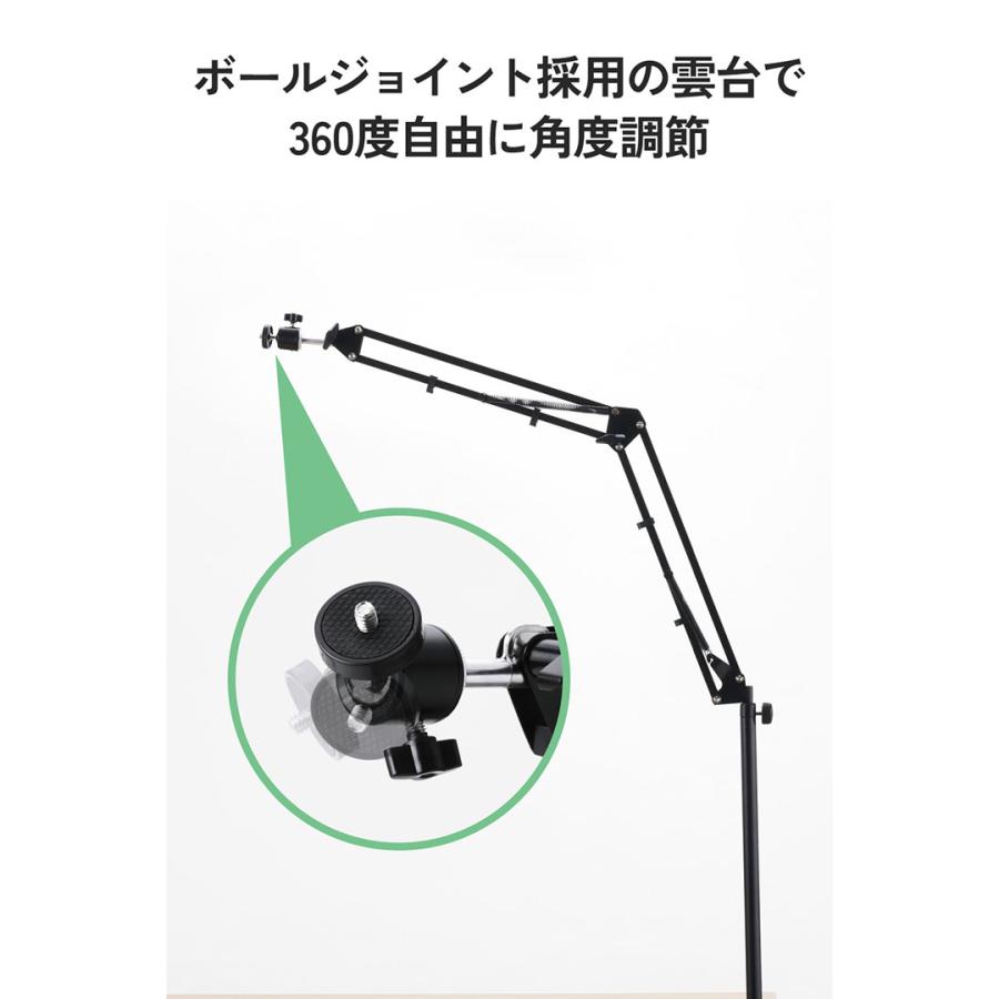 エレコム カメラ用 Zアームスタンド クランプ式 ボールジョイント 1m延長 ブラック ELECOM PWCZARMTBK | ELECOM | 07