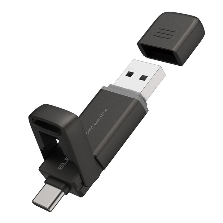 ELECOM（エレコム） 外付けSSD Type-C / USB-A 対応 外付け ポータブル