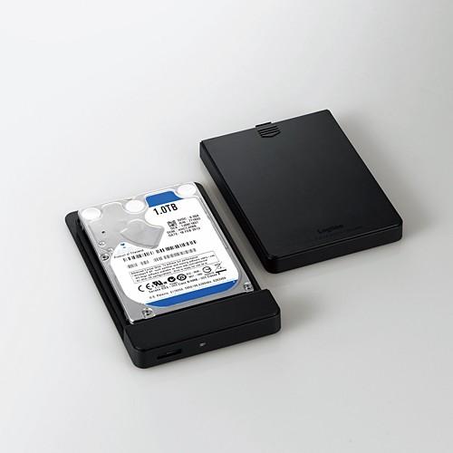 ロジテック 2.5インチハードディスクケース ソフト付属 ブラック