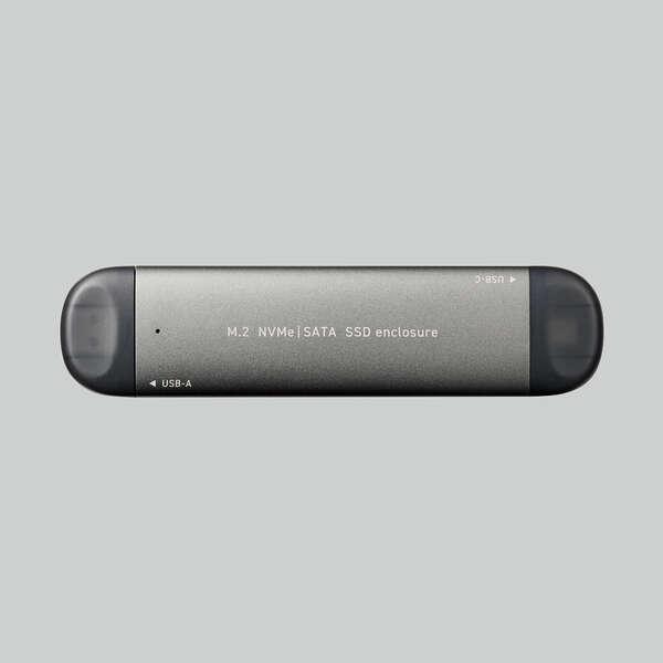 ロジテック USB3.2(Gen2 対応 M.2 SATA ＆ NVMe SSDケース M.2 NVMe