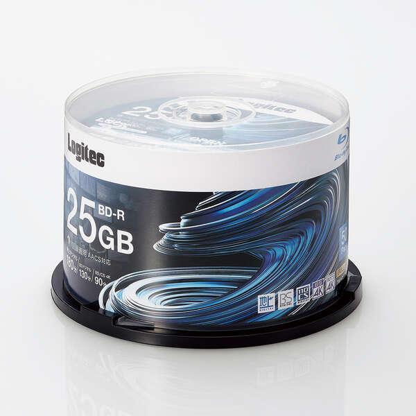 ロジテック ブルーレイディスク BD-R AACS対応 25GB 50枚 メディア BD