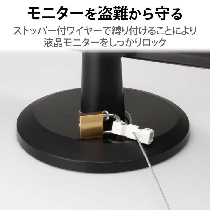 ELECOM（エレコム） セキュリティーワイヤー 液晶ディスプレイ