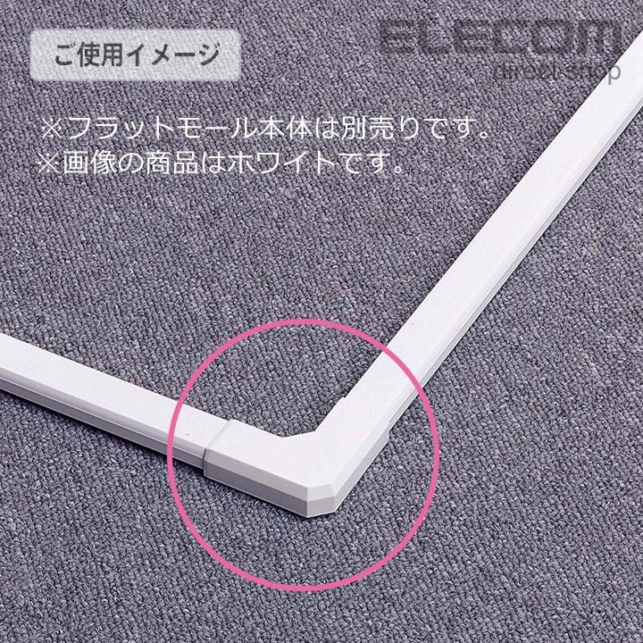 ELECOM（エレコム） フラットモール接続ユニット 壁/床用 ケーブル