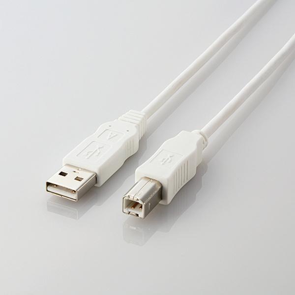 エレコム USBケーブル RoHS指令準拠 (A‐B) 3m ホワイト ホワイト 3.0m ┃USB2-ECO30WH｜elecom｜02