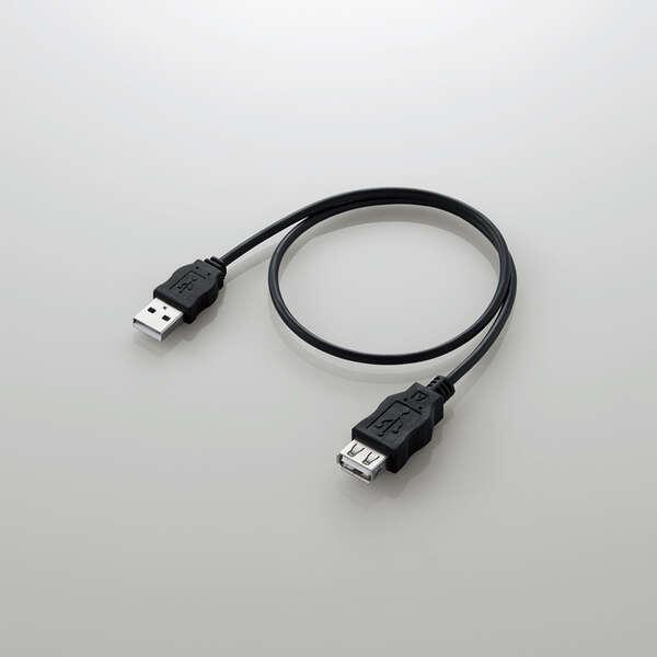 エレコム USB延長ケーブル (A‐A) 0.5m RoHS指令準拠  ブラック 0.5m┃USB-ECOEA05｜elecom｜04