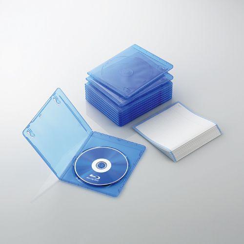 エレコム Cdケース Dvdケース Blu Ray ブルーレイ ディスクケース ジャケットカード付 クリアブルー 1枚収納 10枚セット スリムタイプ Ccd Blus110cbu エレコムダイレクトショップ 通販 Paypayモール