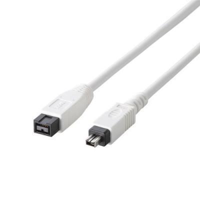 ELECOM（エレコム） FireWireケーブル（9ピン−4ピン）1.0m ホワイト