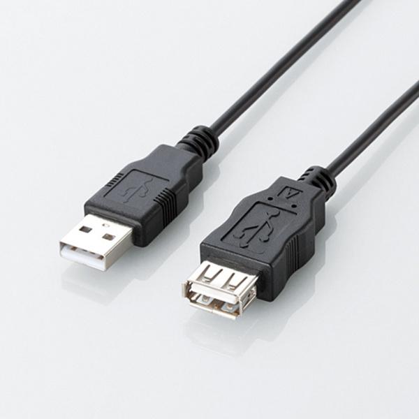 エレコム USBケーブル 2.0m エコUSB2.0延長ケーブル（AM-AFタイプ） ブラック 2.0m┃U2C-JE20BK｜elecom｜02