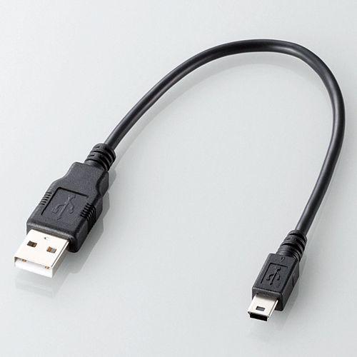 エレコム USBケーブル USB2.0ケーブル（A−mini-Bタイプ） ブラック 0.25m┃U2C-GMM025BK｜elecom｜02