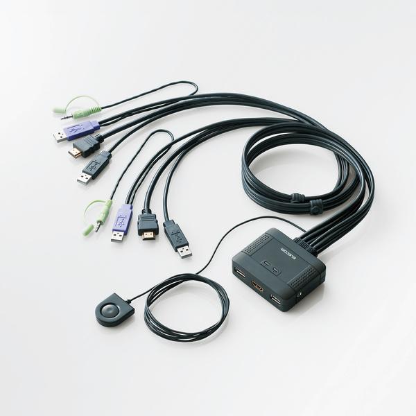 ELECOM（エレコム） HDMI対応パソコン切替器 KVM-HDHDU2 : エレコム