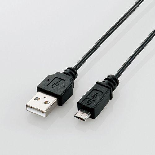 エレコム USBケーブル 細くてとりまわしの良い極細Micro-USB(A-MicroB)ケーブル1.0m ブラック 1.0m┃U2C-AMBX10BK｜elecom｜02