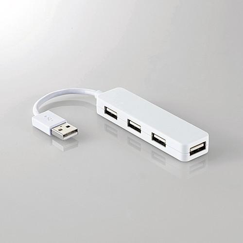 エレコム USB 2.0 対応 コンパクトタイプ USBハブ 4ポート USB ハブ バスパワー ホワイト  ホワイト┃U2H-SN4NBWH｜elecom｜02