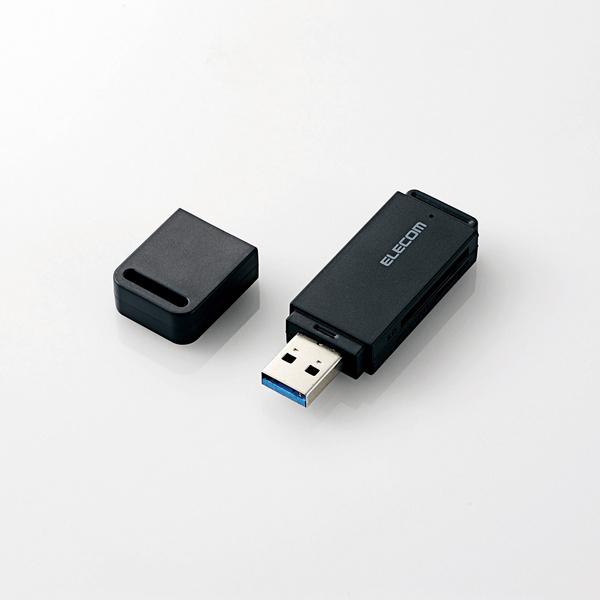 USB3.0 高速メモリカードリーダ (スティックタイプ) ブラック┃MR3-D013SBK アウトレット エレコム わけあり 在庫処分｜elecom｜02