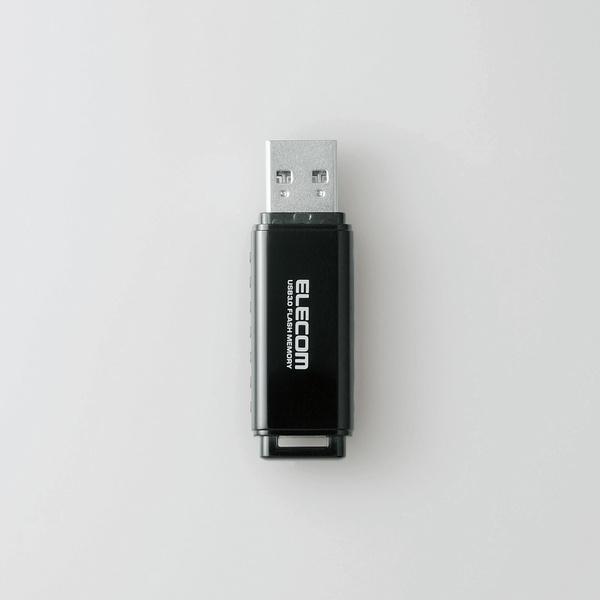 エレコム USBメモリ USB3.0対応 キャップ式 USB メモリ USBメモリー フラッシュメモリー 64GB ブラック  ブラック 64GB┃MF-HSU3A64GBK｜elecom｜03