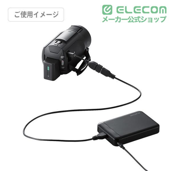 ELECOM（エレコム） デジタルビデオカメラ向け 外付けHDD ポータブル
