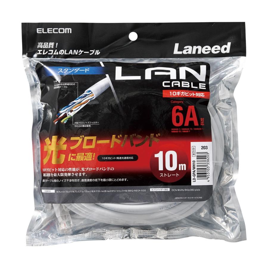 ELECOM（エレコム） Cat6A準拠 LANケーブル ランケーブル