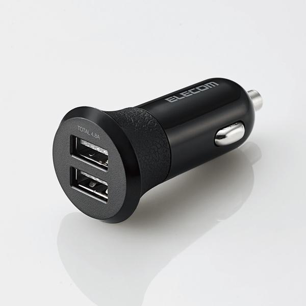 エレコム シガーチャージャー 車載 充電器 (4.8A・2ポート) USB-A 2ポート(自動識別) 4.8A ブラック┃EC-DC03BK｜elecom｜02