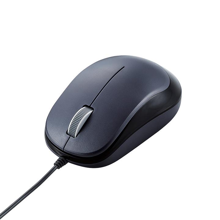 ELECOM（エレコム） 有線マウス 3ボタン BlueLED 有線 マウス ブラック