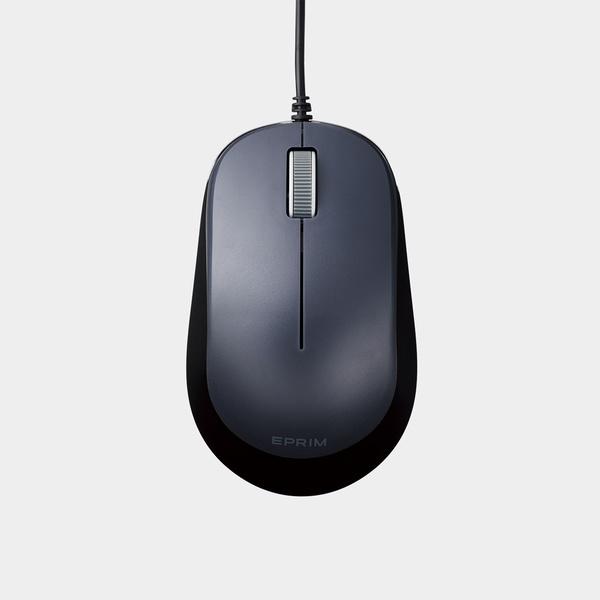 ELECOM（エレコム） 有線マウス 3ボタン BlueLED 有線 マウス ブラック