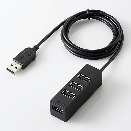 エレコム 機能主義 USBハブ 長ケーブル 4ポート USB 2.0 バスパワー マグネット搭載 100cm USB ハブ ブラック ブラック┃U2H-TZ427BBK｜elecom｜02