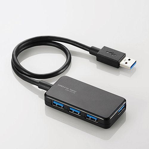 エレコム タブレット向けバスパワー 4ポート USB 3.0 対応 USB ハブ ブラック┃U3H-A411BBK｜elecom｜02