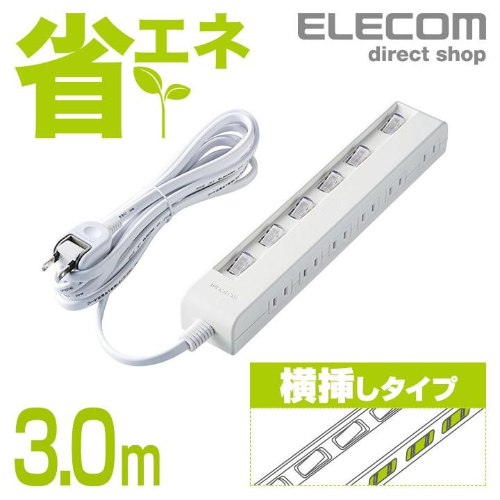 ELECOM（エレコム） 電源タップ 延長コード コンセント タップ